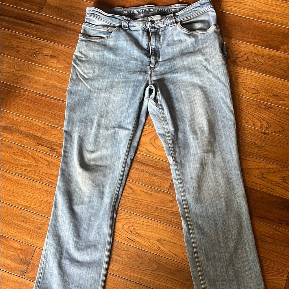 Duluth Mens Denim carpenter jean Ballroom double flex